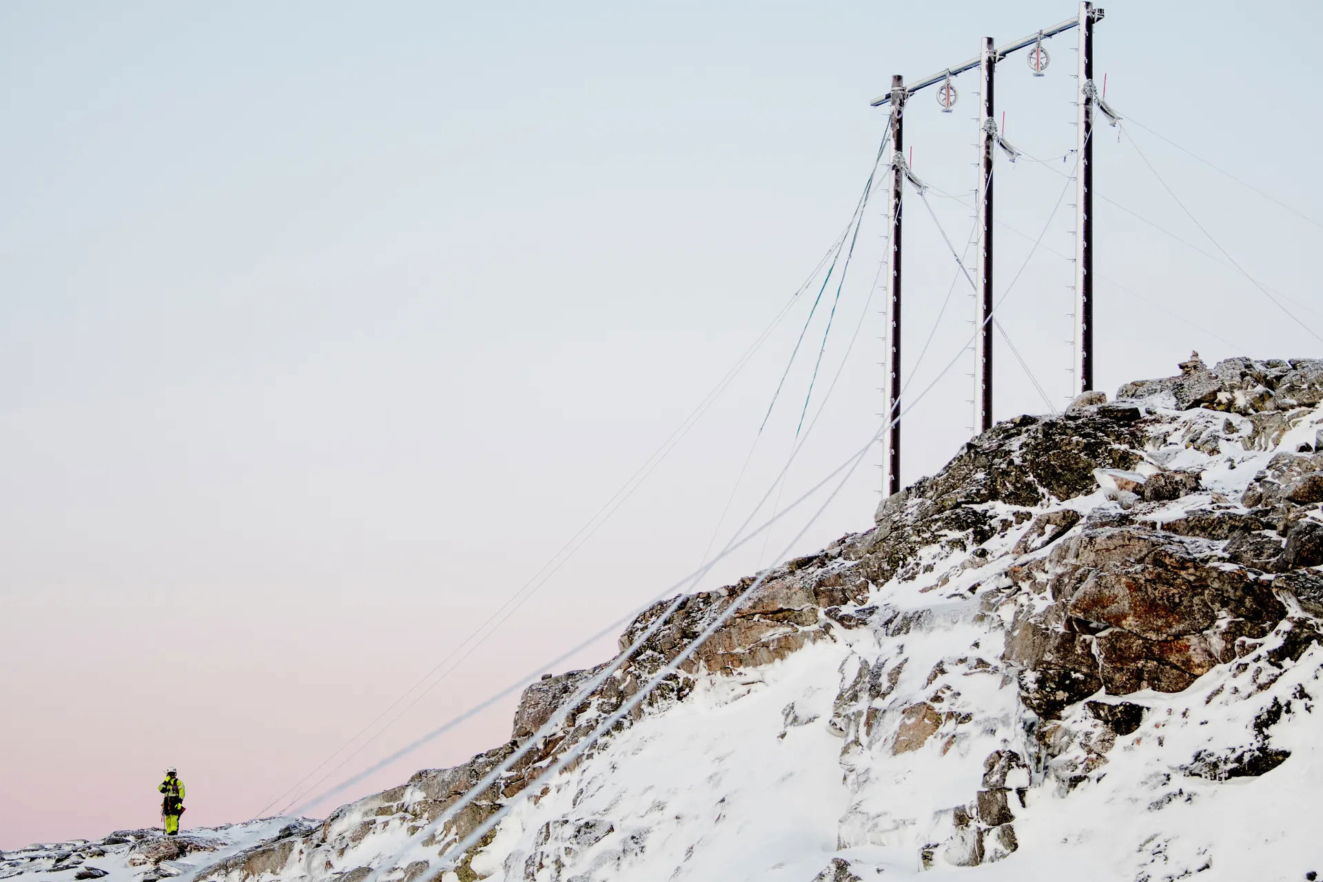 Electrificación en las montañas