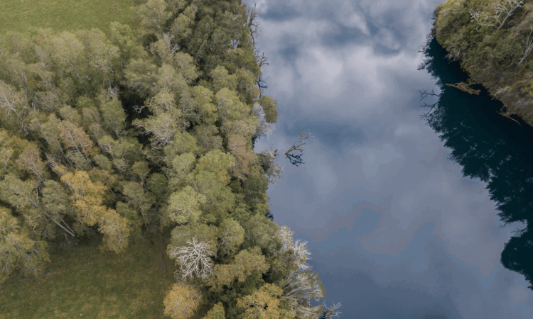 imagen a&eacute;rea de r&iacute;o pilmaiqu&eacute;n