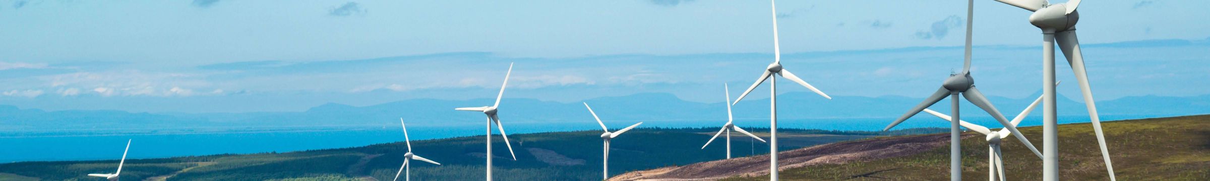 Panorámica de aerogeneradores Statkraft