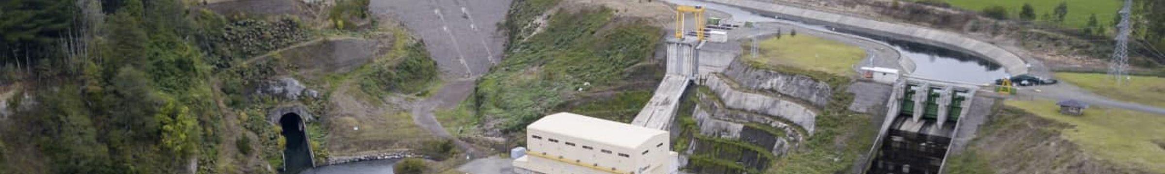 Vista aérea de central hidroeléctrica Rucatayo deStatkraft