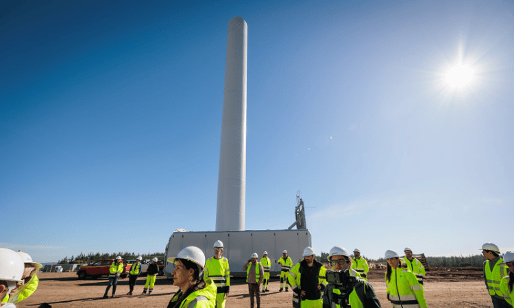 Visita a terreno en obras parque eólico Litueche