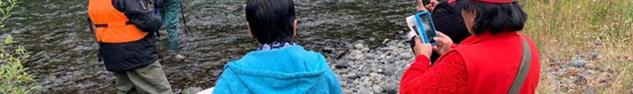 Monitoreo participativo en terreno, obras Statkraft en lecho del Rio