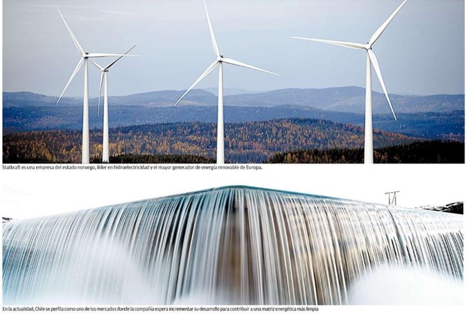 Imagen dividida Energías renovables Eólico e hidroeléctrico 